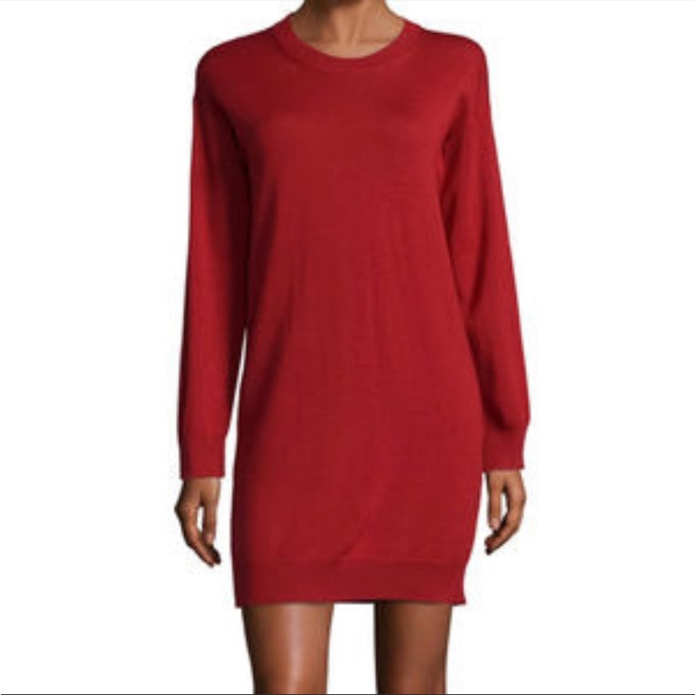 Burberry Red Sweater Dress NWOT Size Small